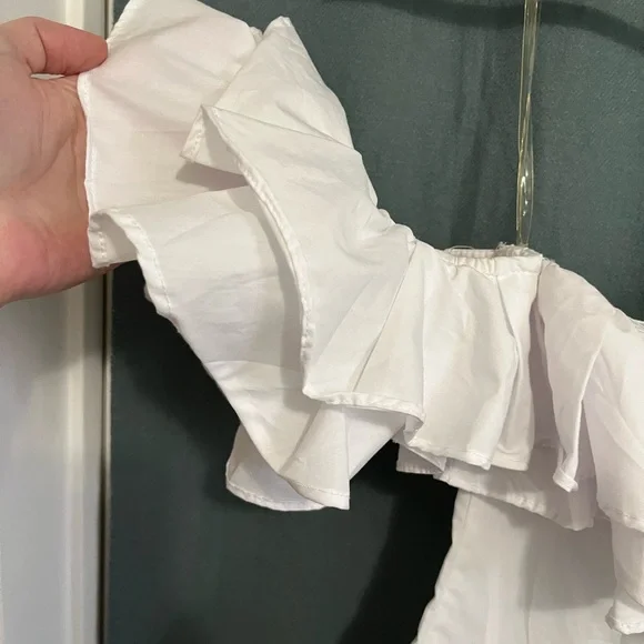 DO+BE White Ruffle Off-Shoulder Top - Picture 4 of 7